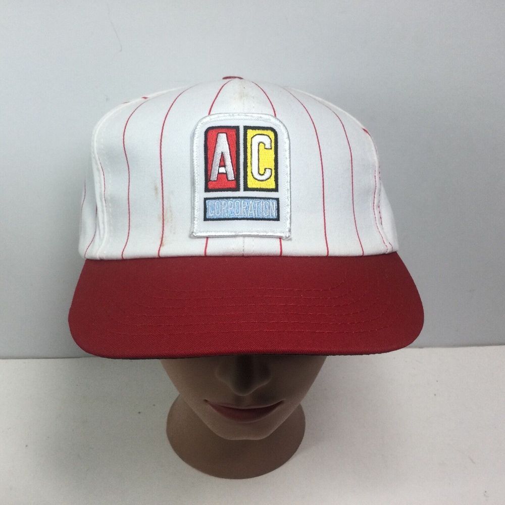 Vintage 80s AC Corporation‎ hat USA engines SnapBack Logo Trucker Baseball cap